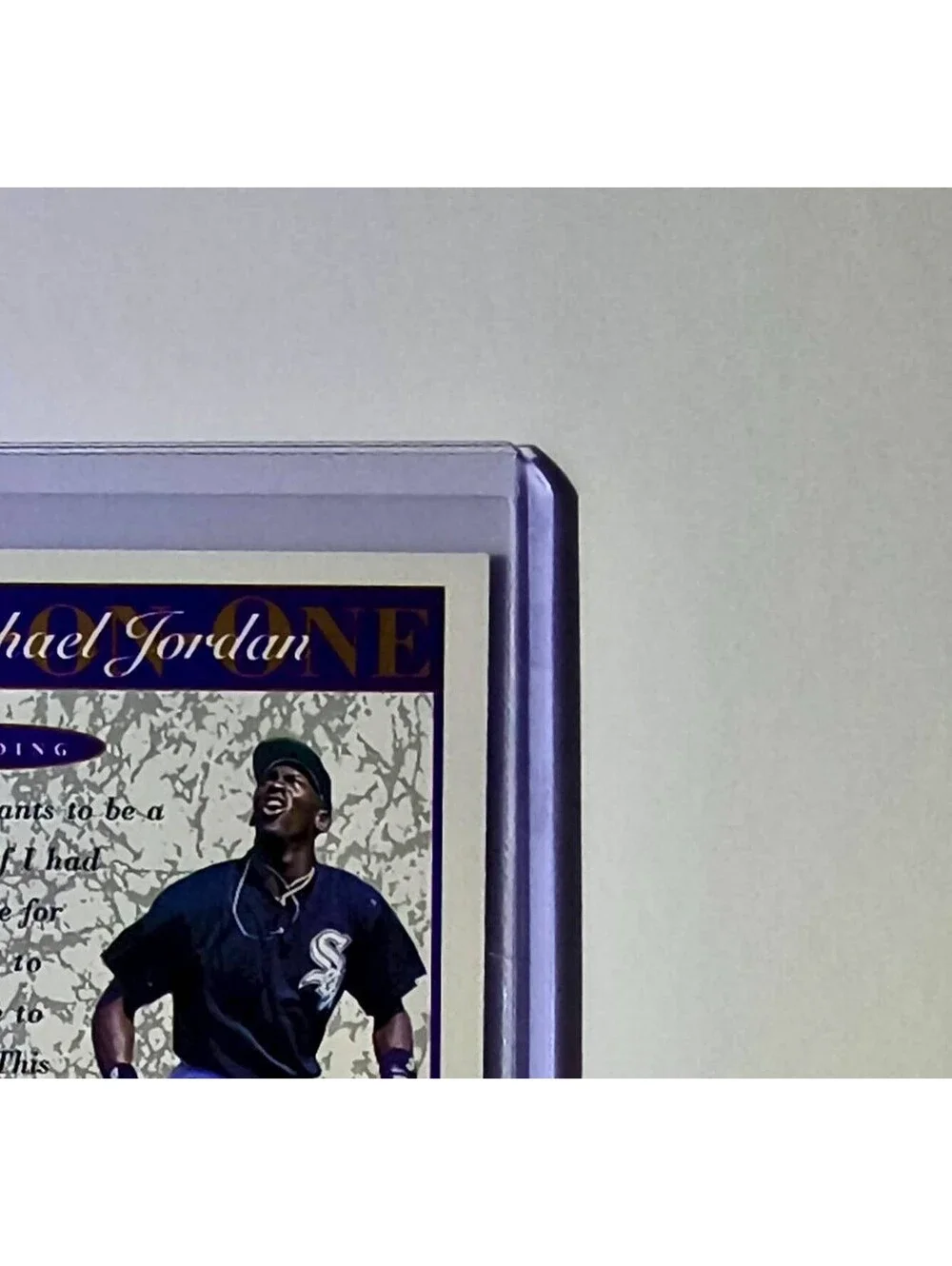 Michael Jordan 1995 Upper Deck Minors One on One #2 Card Chicago Bulls